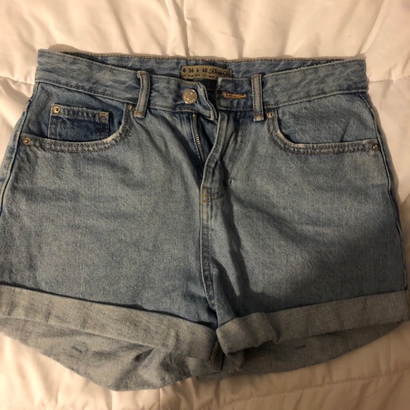 High Waisted Mom Jean Shorts - Picture 2 of 4